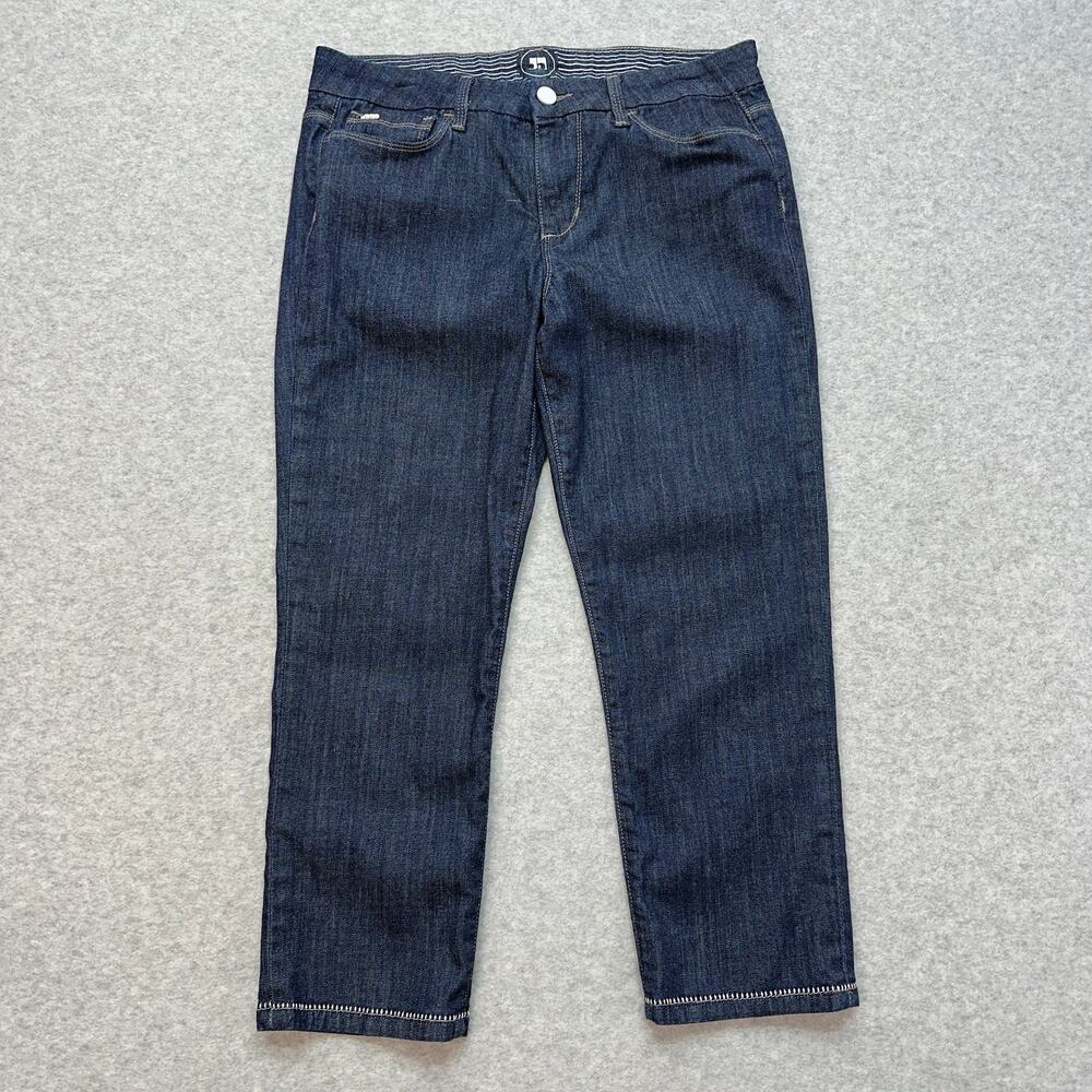 Joe's Jeans Muse Fit Kicker Cropped Hem WMNS 29 Blue Cotton Blend Straight Dark